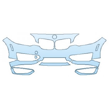 PAINT PROTECTION KIT - 2016 BMW 2 SERIES 228I BASE BUMPER (24 INCH) - PRECUT PPF CLEAR BRA WRAP