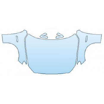 PAINT PROTECTION KIT - 2016 BMW 5 SERIES GRAN TURISMO LUXURY LINE FULL HOOD (WRAPPED EDGES)  FENDERS  MIRRORS - PRECUT PPF CLEAR BRA WRAP