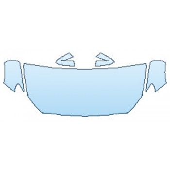 PAINT PROTECTION KIT - 2016 BMW 5 SERIES GRAN TURISMO LUXURY LINE HOOD (30 INCH  WRAPPED EDGES)  FENDERS  MIRRORS - PRECUT PPF CLEAR BRA WRAP