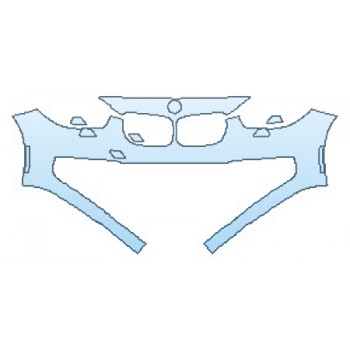 Precut PPF Kit – Clear Bra Paint Protection Film PAINT PROTECTION KIT - 2016 BMW 5 SERIES GRAN TURISMO LUXURY LINE BUMPER WITH WASHERS (1 PIECE) - PRECUT PPF CLEAR BRA WRAP