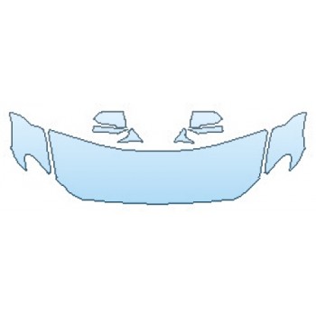 PAINT PROTECTION KIT - 2016 BMW 5 SERIES LUXURY LINE HOOD (WRAPPED EDGES)  FENDERS  MIRRORS - PRECUT PPF CLEAR BRA WRAP