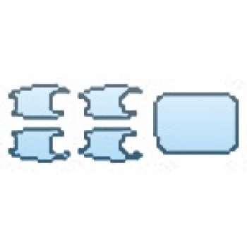 PAINT PROTECTION KIT - 2016 BMW 5 SERIES LUXURY LINE DOOR CUPS  GAS DOOR - PRECUT PPF CLEAR BRA WRAP