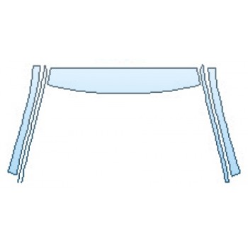 PAINT PROTECTION KIT - 2016 BMW 5 SERIES LUXURY LINE ROOF  A-PILLARS - PRECUT PPF CLEAR BRA WRAP