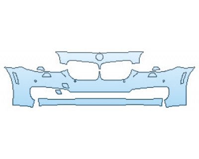 2016 BMW 5 SERIES MODERN LINE Bumper With Washers And Sensors (3 Piece)
