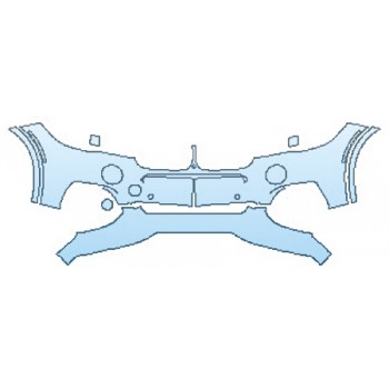 PAINT PROTECTION KIT - 2016 BMW X5 M SPORT BUMPER WITH SENSORS (4 PIECE) - PRECUT PPF CLEAR BRA WRAP