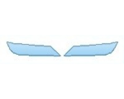 PAINT PROTECTION KIT - 2016 CHEVROLET IMPALA LS HEADLIGHTS - PRECUT PPF CLEAR BRA WRAP