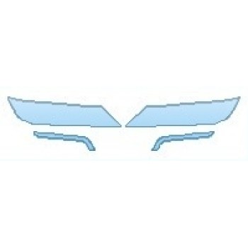 PAINT PROTECTION KIT - 2016 CHEVROLET IMPALA LTZ HEADLIGHTS  FOG LIGHTS - PRECUT PPF CLEAR BRA WRAP