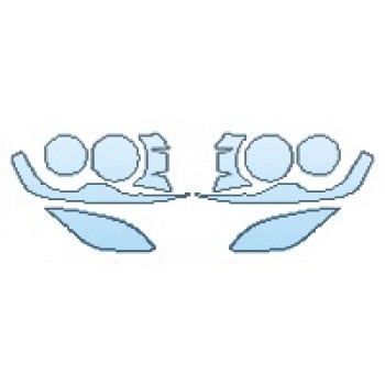 PAINT PROTECTION KIT - 2016 CHEVROLET SONIC HATCHBACK RS HEADLIGHTS  FOG LIGHTS - PRECUT PPF CLEAR BRA WRAP