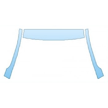 PAINT PROTECTION KIT - 2016 CHEVROLET SONIC HATCHBACK RS ROOF  A-PILLARS - PRECUT PPF CLEAR BRA WRAP