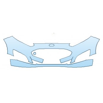 PAINT PROTECTION KIT - 2016 FORD FIESTA S BUMPER (2 PIECE) - PRECUT PPF CLEAR BRA WRAP
