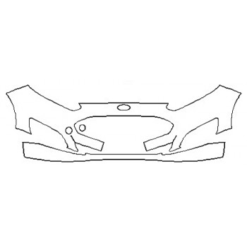 2016 FORD FIESTA S Bumper With Towhook