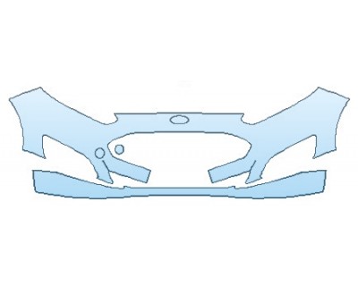 PAINT PROTECTION KIT - 2016 FORD FIESTA S BUMPER WITH TOWHOOK - PRECUT PPF CLEAR BRA WRAP