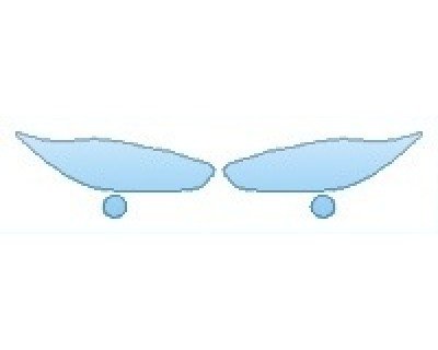 PAINT PROTECTION KIT - 2016 FORD FIESTA SE HEADLIGHTS  FOG LIGHTS - PRECUT PPF CLEAR BRA WRAP