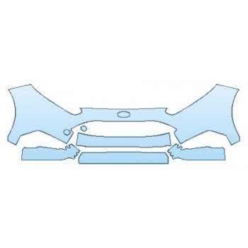 PAINT PROTECTION KIT - 2016 FORD FIESTA ST BUMPER (5 PIECE) - PRECUT PPF CLEAR BRA WRAP