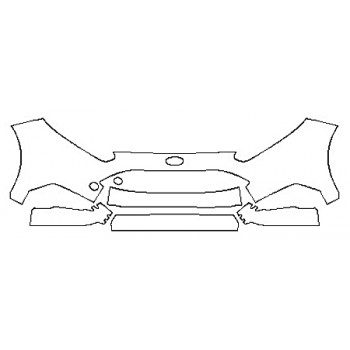 2016 FORD FIESTA ST Bumper With Towhook (5 Piece)