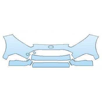 PAINT PROTECTION KIT - 2016 FORD FIESTA ST BUMPER WITH TOWHOOK (5 PIECE) - PRECUT PPF CLEAR BRA WRAP