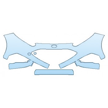 PAINT PROTECTION KIT - 2016 FORD FIESTA ST BUMPER (2 PIECE) - PRECUT PPF CLEAR BRA WRAP