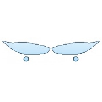 PAINT PROTECTION KIT - 2016 FORD FIESTA ST HEADLIGHTS  FOG LIGHTS - PRECUT PPF CLEAR BRA WRAP