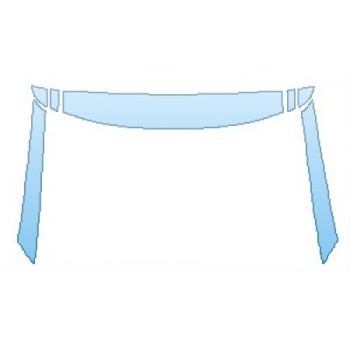 PAINT PROTECTION KIT - 2019 KIA SOUL BASE ROOF  A-PILLARS - PRECUT PPF CLEAR BRA WRAP