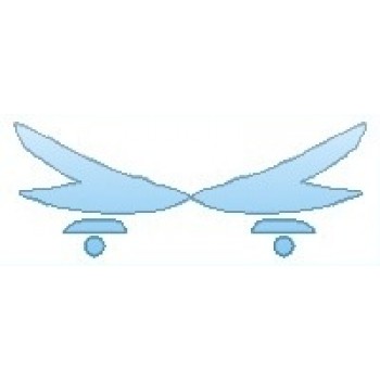 PAINT PROTECTION KIT - 2016 MAZDA MAZDA3 4DR GRAND TOURING HEADLIGHTS (HID)  FOG LIGHTS - PRECUT PPF CLEAR BRA WRAP