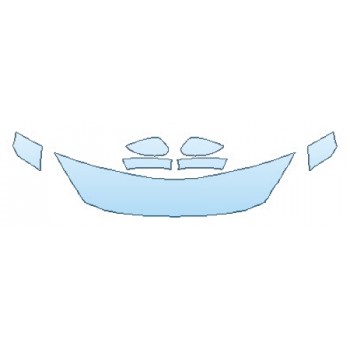 PAINT PROTECTION KIT - 2016 MAZDA MAZDA3 4DR TOURING HOOD (18 INCH)  FENDERS  MIRRORS - PRECUT PPF CLEAR BRA WRAP