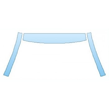 PAINT PROTECTION KIT - 2016 MAZDA MAZDA3 5DR SPORT ROOF  A-PILLARS - PRECUT PPF CLEAR BRA WRAP