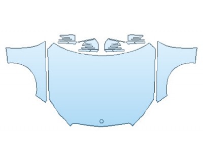 PAINT PROTECTION KIT - 2016 MERCEDES E-CLASS E350 SEDAN BASE FULL HOOD  FENDERS  MIRRORS - PRECUT PPF CLEAR BRA WRAP