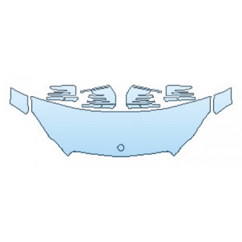 PAINT PROTECTION KIT - 2016 MERCEDES E-CLASS E350 SEDAN BASE HOOD  FENDERS  MIRRORS - PRECUT PPF CLEAR BRA WRAP