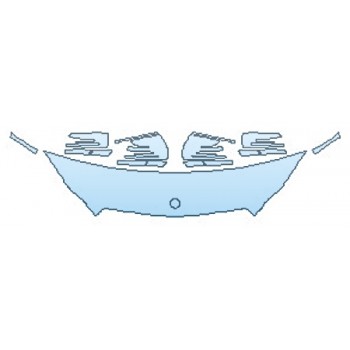 PAINT PROTECTION KIT - 2016 MERCEDES E-CLASS E350 SEDAN BASE HOOD (18 INCH)  FENDERS  MIRRORS - PRECUT PPF CLEAR BRA WRAP