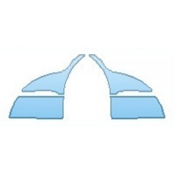 PAINT PROTECTION KIT - 2016 MERCEDES E-CLASS E350 SEDAN BASE SPLASH - PRECUT PPF CLEAR BRA WRAP