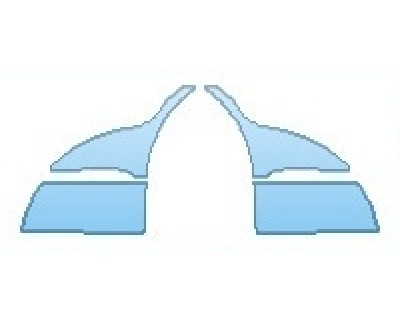 PAINT PROTECTION KIT - 2016 MERCEDES E-CLASS E350 SEDAN BASE SPLASH - PRECUT PPF CLEAR BRA WRAP