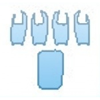 PAINT PROTECTION KIT - 2016 MERCEDES E-CLASS E350 SEDAN BASE DOOR CUPS  GAS DOOR - PRECUT PPF CLEAR BRA WRAP