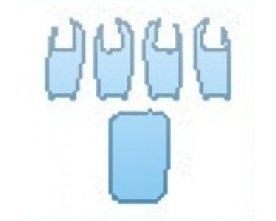 PAINT PROTECTION KIT - 2016 MERCEDES E-CLASS E350 SEDAN BASE DOOR CUPS  GAS DOOR - PRECUT PPF CLEAR BRA WRAP