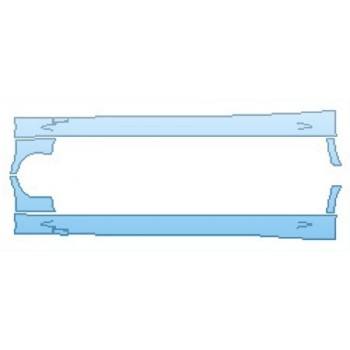 Precut PPF Kit – Clear Bra Paint Protection Film PAINT PROTECTION KIT - 2016 MERCEDES E-CLASS E350 SEDAN SPORT ROCKERS WITH RELIEF CUTS - PRECUT PPF CLEAR BRA WRAP