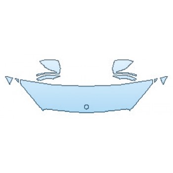 PAINT PROTECTION KIT - 2016 MERCEDES S-CLASS SEDAN S63 AMG HOOD (18 INCH)  FENDERS  MIRRORS - PRECUT PPF CLEAR BRA WRAP