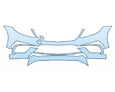 PAINT PROTECTION KIT - 2016 MERCEDES S-CLASS SEDAN S63 AMG BUMPER (OPTION 1) - PRECUT PPF CLEAR BRA WRAP