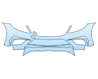 PAINT PROTECTION KIT - 2016 MERCEDES S-CLASS SEDAN S63 AMG BUMPER (OPTION 2) - PRECUT PPF CLEAR BRA WRAP