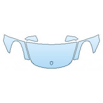 PAINT PROTECTION KIT - 2016 PORSCHE CAYMAN S HOOD (WRAPPED EDGES)  FENDERS  MIRRORS - PRECUT PPF CLEAR BRA WRAP