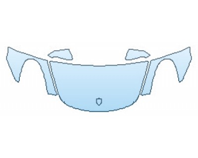 PAINT PROTECTION KIT - 2016 PORSCHE CAYMAN S HOOD (WRAPPED EDGES)  FENDERS  MIRRORS - PRECUT PPF CLEAR BRA WRAP