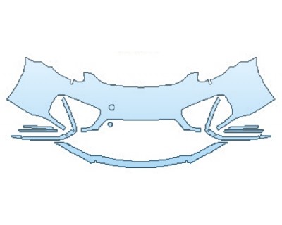 PAINT PROTECTION KIT - 2016 PORSCHE CAYMAN S BUMPER WITH WASHERS - PRECUT PPF CLEAR BRA WRAP