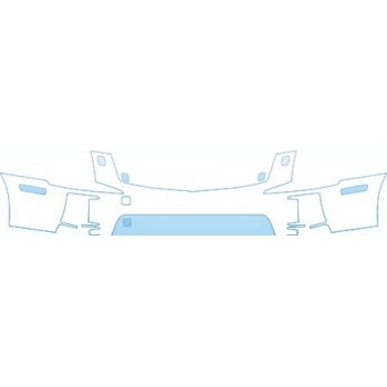 PAINT PROTECTION KIT - 2006 CADILLAC STS V UPPER BUMPER(WITH WASHERS) KIT - PRECUT PPF CLEAR BRA WRAP
