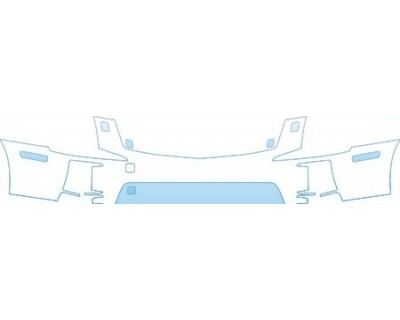 PAINT PROTECTION KIT - 2006 CADILLAC STS V UPPER BUMPER(WITH WASHERS) KIT - PRECUT PPF CLEAR BRA WRAP