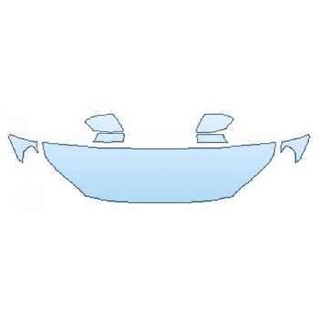 PAINT PROTECTION KIT - 2016 VOLVO XC70 T5 HOOD (18 INCH)  FENDERS  MIRRORS - PRECUT PPF CLEAR BRA WRAP