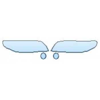 PAINT PROTECTION KIT - 2016 VOLVO XC70 T5 HEADLIGHTS - PRECUT PPF CLEAR BRA WRAP