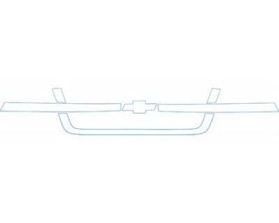 PAINT PROTECTION KIT - 2004 CHEVROLET SILVERADO SS GRILLE KIT - PRECUT PPF CLEAR BRA WRAP