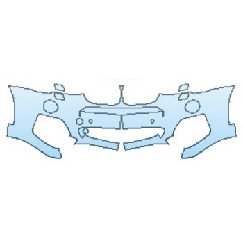 PAINT PROTECTION KIT - 2016 BMW X3 XDRIVE M SPORT BUMPER WITH WASHERS AND SENSORS (1 PIECE) - PRECUT PPF CLEAR BRA WRAP