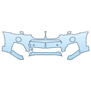 Precut PPF Kit – Clear Bra Paint Protection Film PAINT PROTECTION KIT - 2016 BMW X3 XDRIVE M SPORT BUMPER WITH SENSORS (4 PIECE) - PRECUT PPF CLEAR BRA WRAP