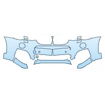 PAINT PROTECTION KIT - 2016 BMW X3 XDRIVE M SPORT BUMPER WITH WASHERS AND SENSORS (4 PIECE) - PRECUT PPF CLEAR BRA WRAP