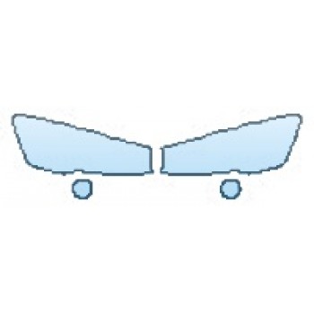 PAINT PROTECTION KIT - 2016 BMW X3 XDRIVE XLINE HEADLIGHTS  FOG LIGHTS - PRECUT PPF CLEAR BRA WRAP