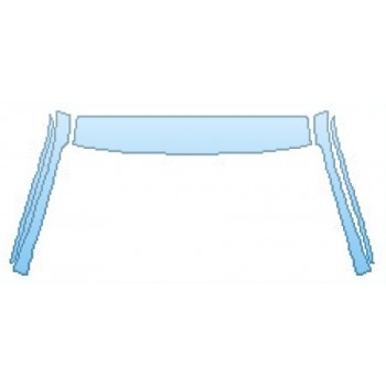 PAINT PROTECTION KIT - 2016 BMW X3 XDRIVE XLINE ROOF  A-PILLARS - PRECUT PPF CLEAR BRA WRAP